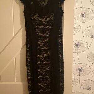 Elegant Black Lace Dress